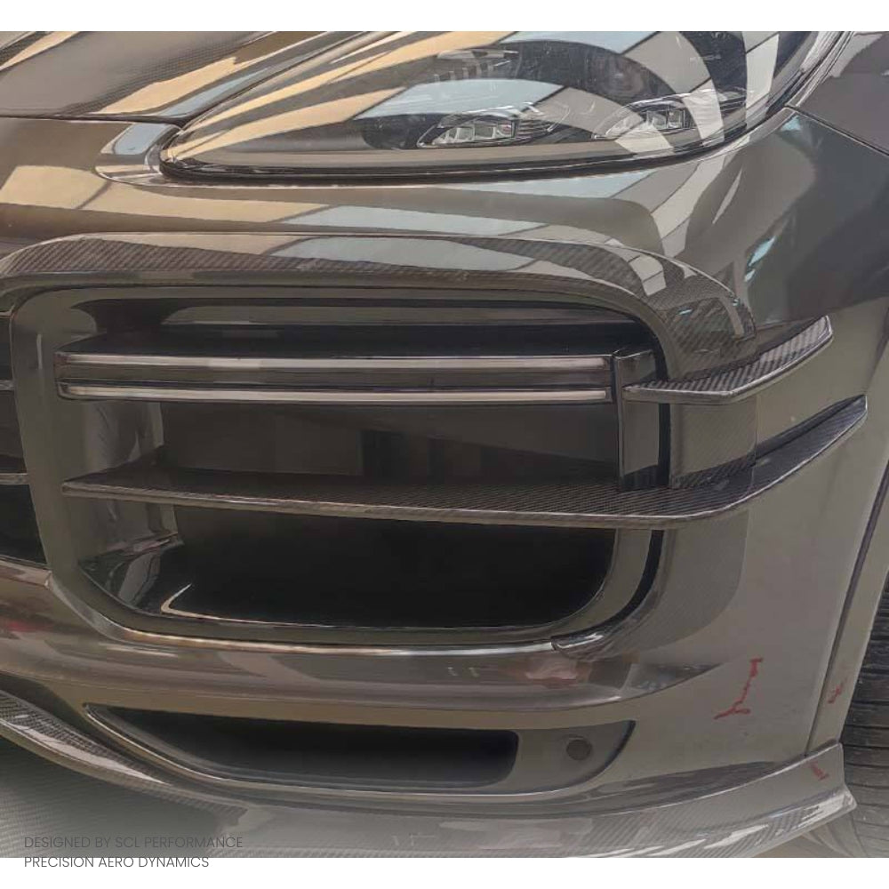 2018-2024 for Porsche Cayenne/Coupe/Turbo Carbon Fiber Body Kit Front Bumper Canards Dry Carbon Fiber Product Category