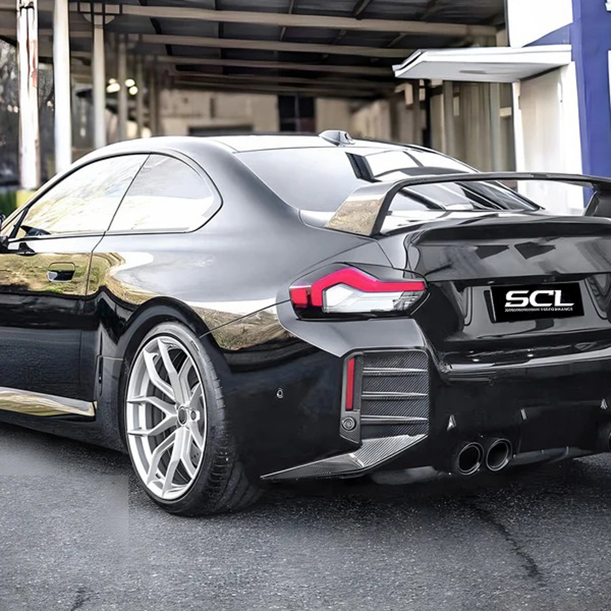 For 2023-2024 BMW M2 G87 MP Style Bodykit Boot Spoiler Dry Carbon Fiber Rear Tail Spoiler with Tow Hook New Condition