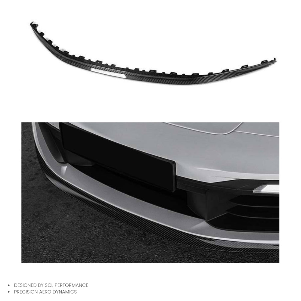 Fits for Porsche 911 992 Carrera 4 S 4S Front Bumper Lip Spoiler Splitter  Body Kits Dry (Pre-preg) Carbon Fiber