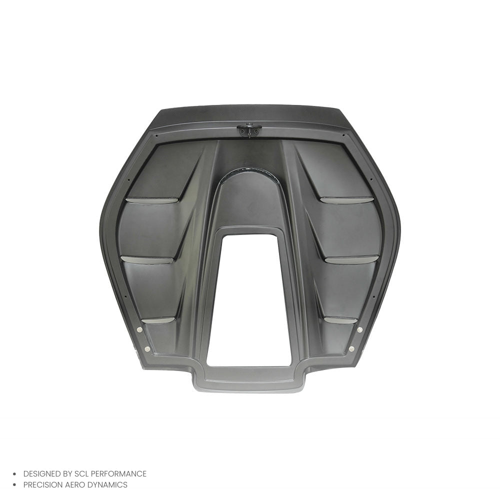 Aero Style Real Dry Carbon Fiber Hood Body Kits Rear Eigne Cover for Ferrari 296GTB