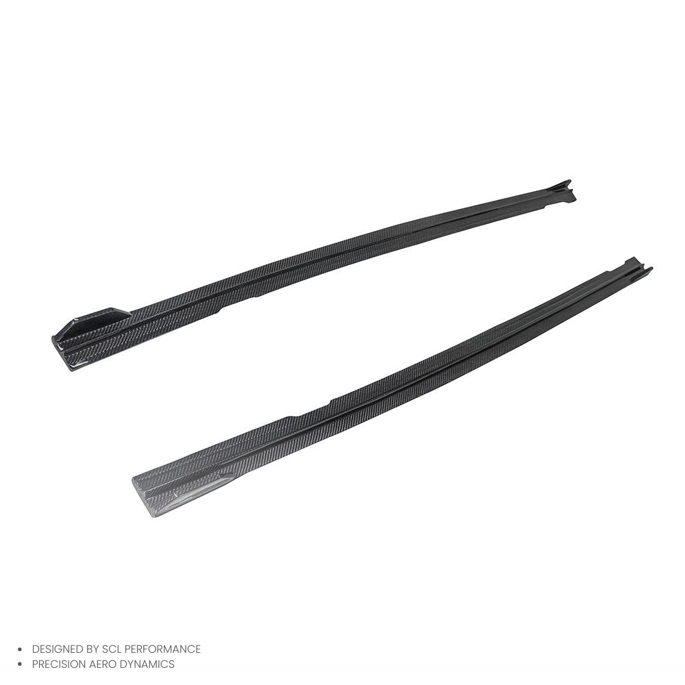 Carbon Fiber Factory Direct Hot Sale Style Car Body Kit 100% Dry Carbon Fiber Side Skirts Extensions for AUDI A7 S7 C8