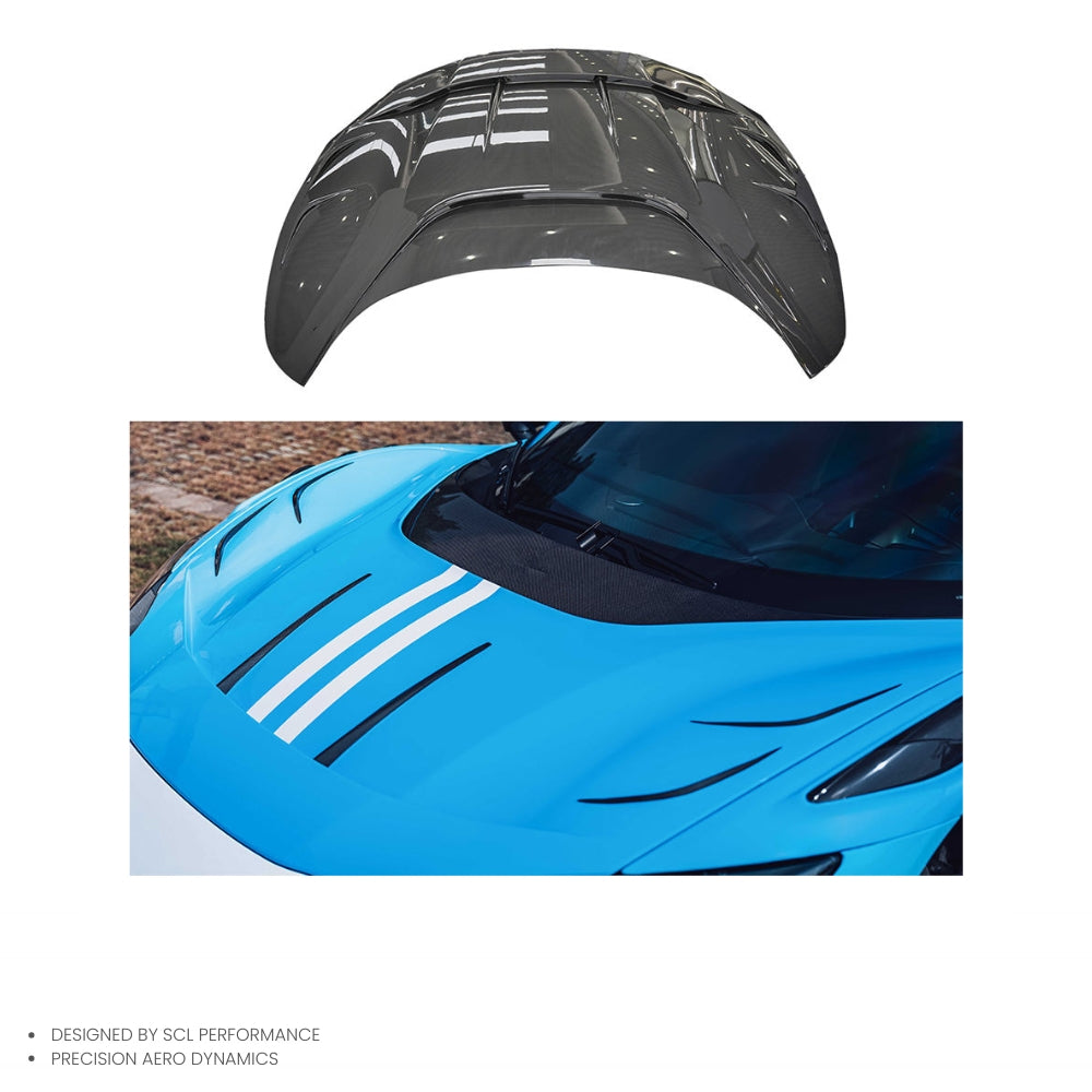 BatFury Aero Dry Carbon Fiber 2022 2023 Engine Bonnet Hood Cover Body Kit for Ferrari 296 GTB