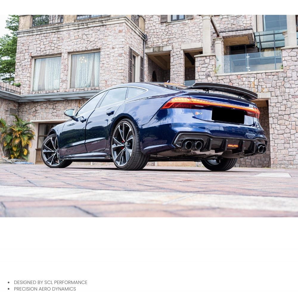 Carbon Fiber Factory Direct Hot Sale Style Car Body Kit 100% Dry Carbon Fiber Side Skirts Extensions for AUDI A7 S7 C8