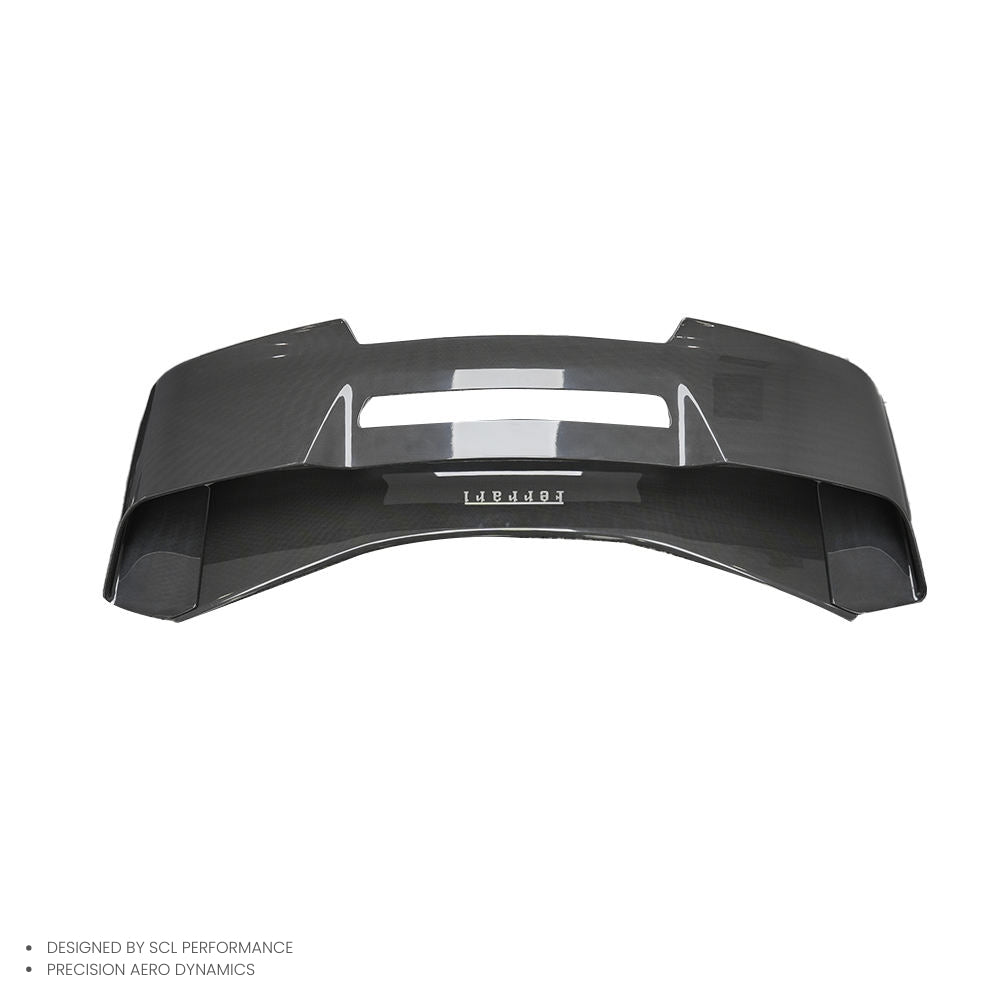 Dry Carbon Fiber Tail Wing Trunk Spoiler Double Layers Rear Spoiler for Ferrari 296 GTB
