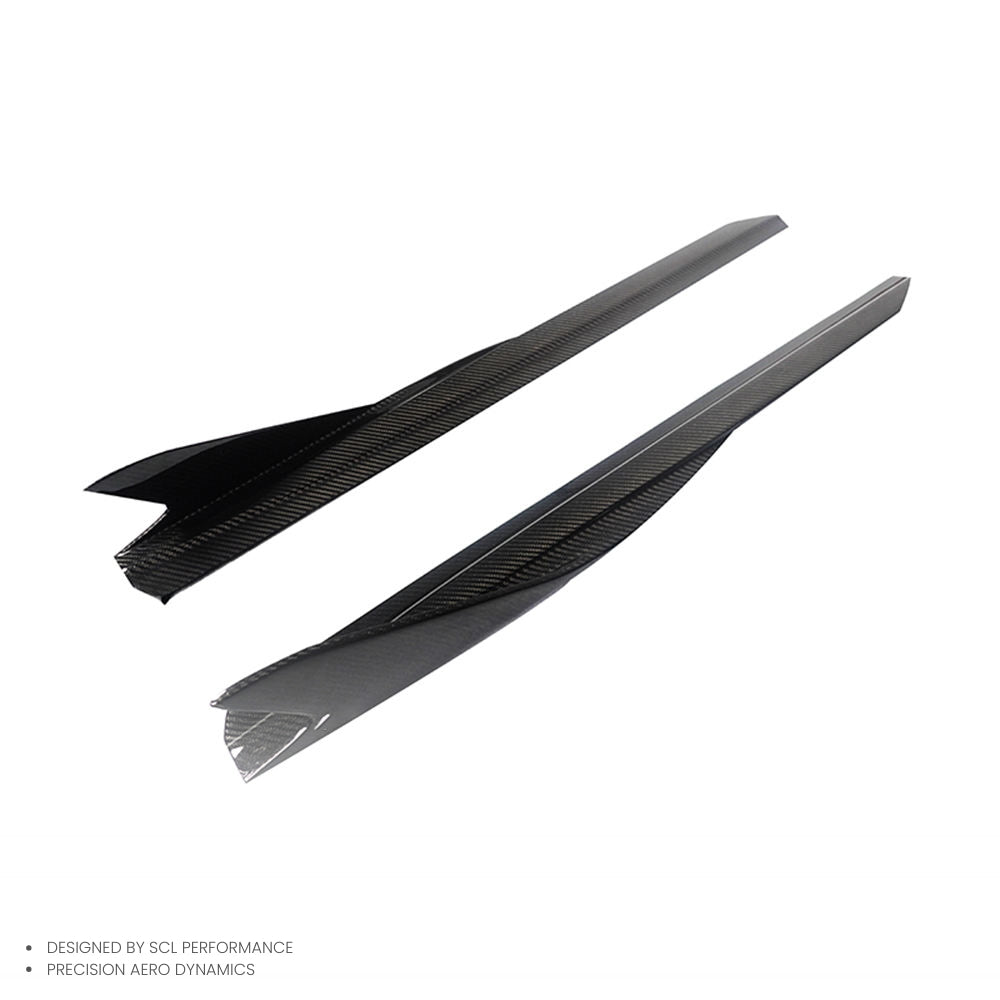 High Quality Real Dry Carbon Car Side Skirt Extensions for BMW 4 Series G26 2021-UP Side Skirt Body Kit