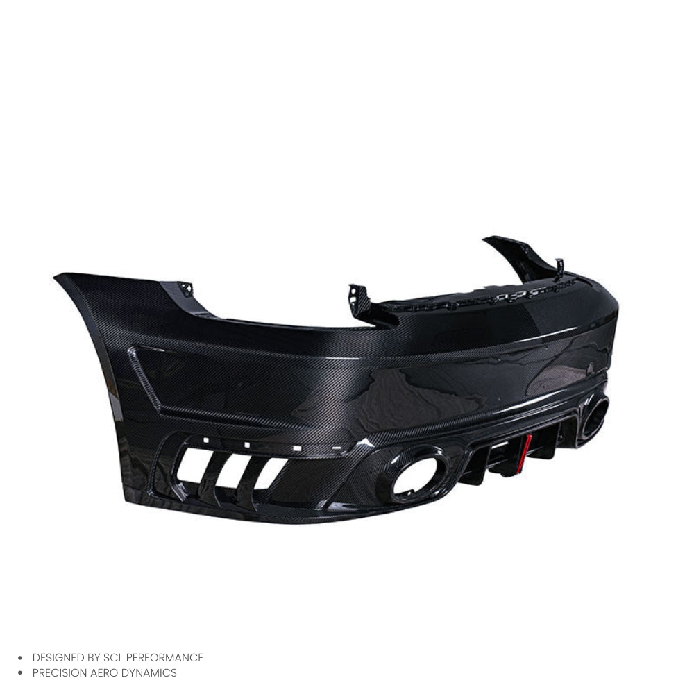 High Quality  Prepreg Dry Carbon Fiber Rear Bumper Diffuser Spoiler Body Kit for Porsche 992 Turbo S