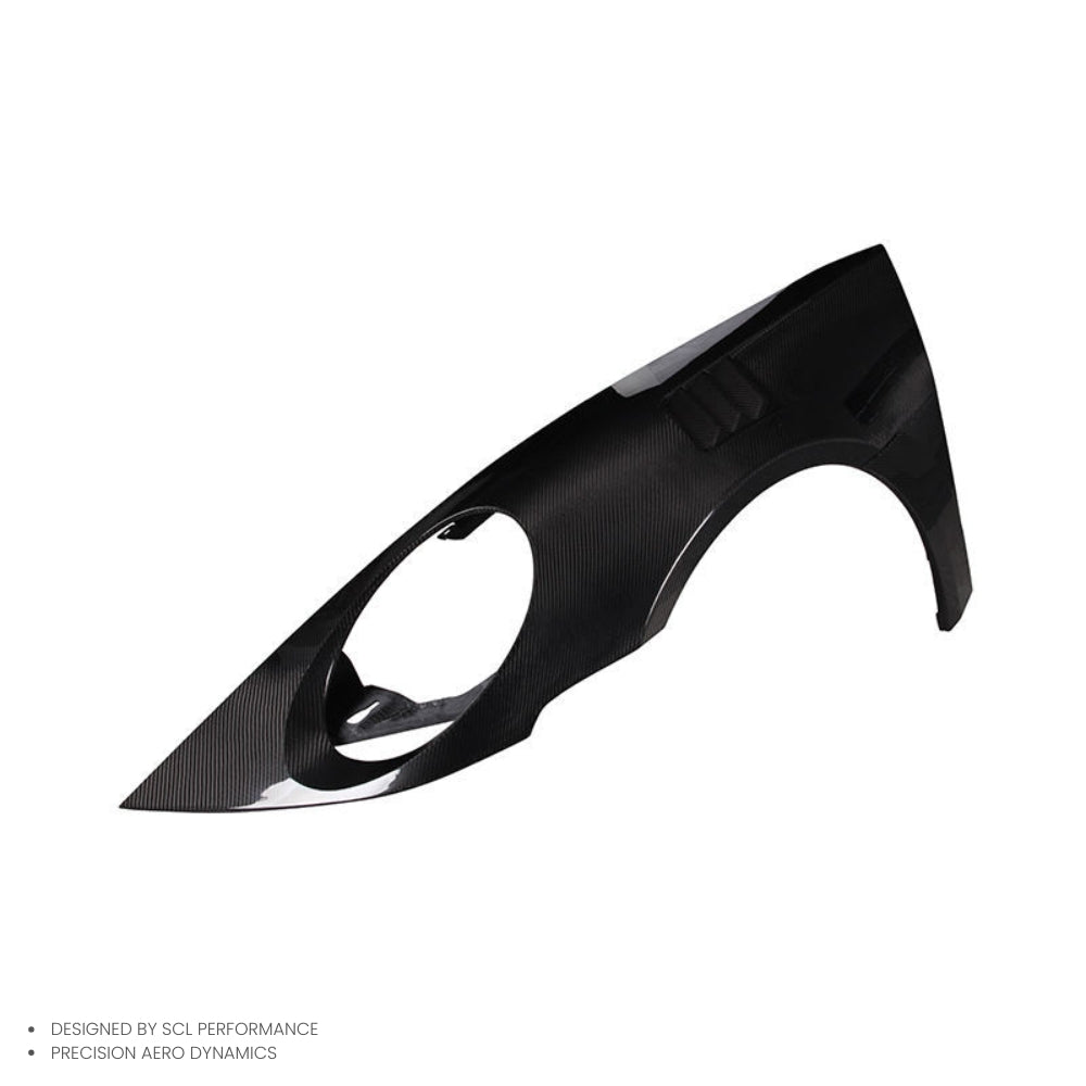 Dry Carbon Fiber Parts Body Kit Front Fenders for Porsche 911 992 Turbo S
