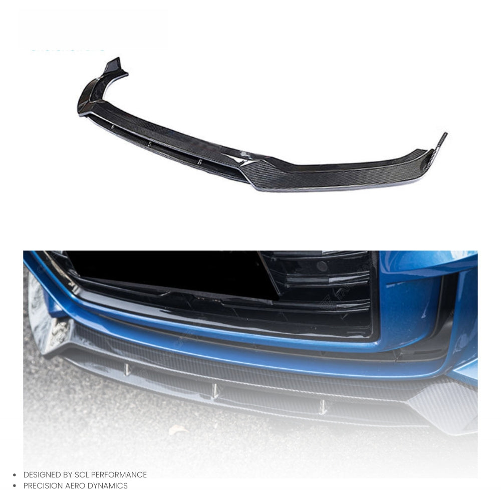 FOR AUDI A3 S3 2017-2019 Dry Carbon Fiber Front Lip Glossy Black