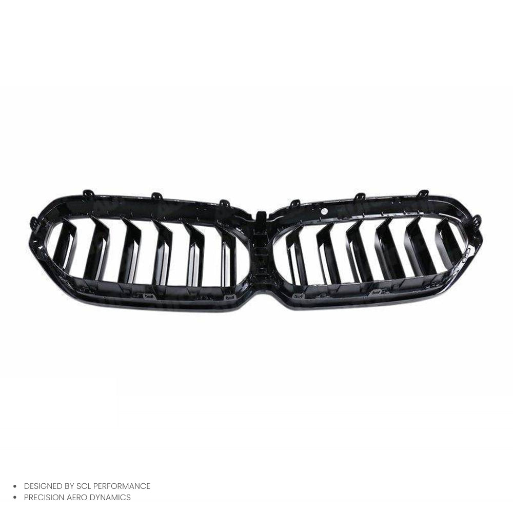 Real Dry Carbon Fiber Universal Car Spoilers Front Radiator Grille for for BMW 5 Series G30 2021-UP