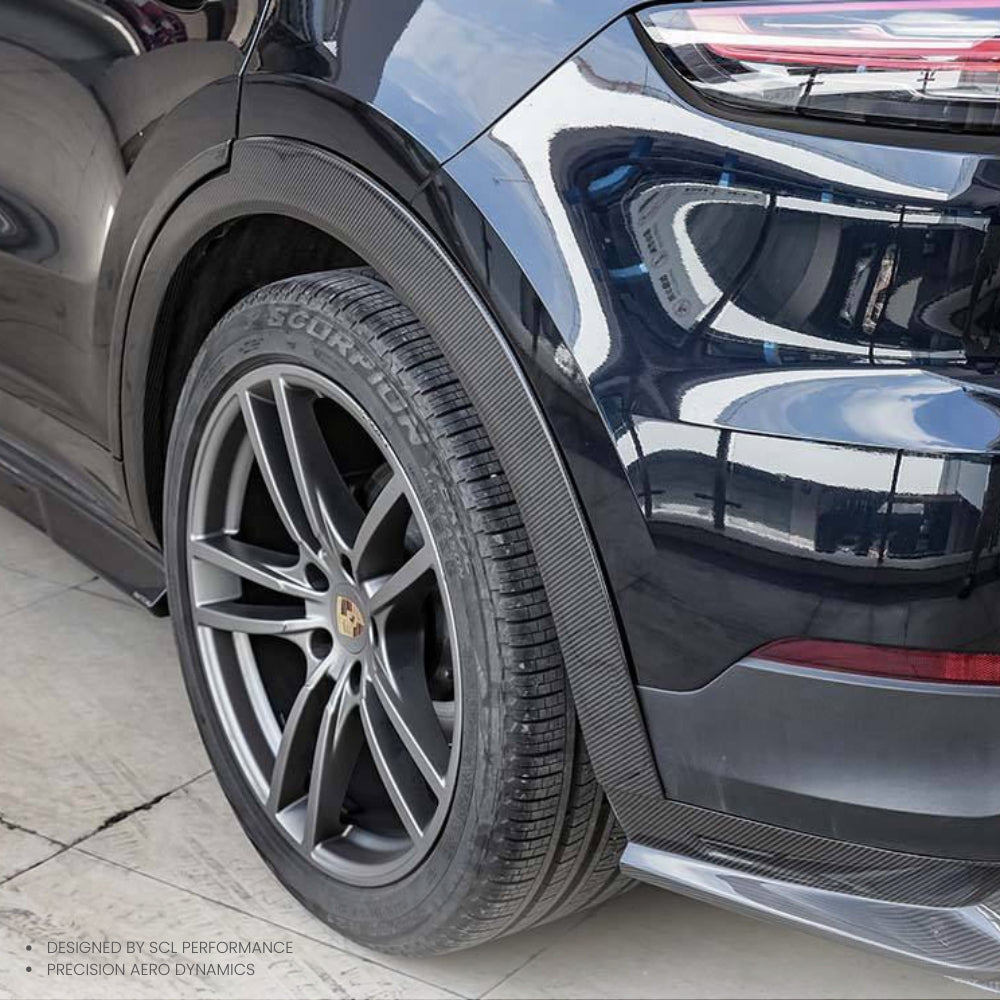 Car Accessories Dry Carbon Fiber  Body Kit Wheel Arches Wide Body Extensions Fender Flares for Porsche Cayenne 9Y0 Coupe 9Y3