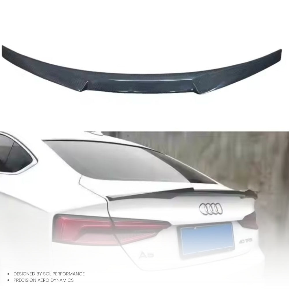 M4 Style A5 S5 Carbon Fiber Trunk Tail Spoiler for Audi A5
