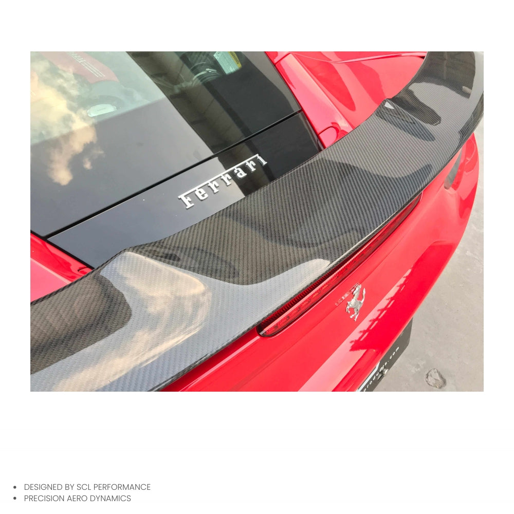 Auto Parts Dry Carbon Fiber Rear Trunk Tail Wing Spoileror for Ferrari  488 GTB Body Kit