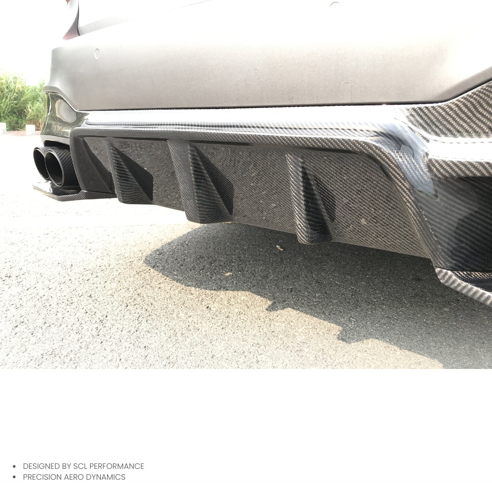 G30 G38  Dry Carbon Fiber Auto Rear Bumper Lip Diffuser Spoiler Splitter for BMW 5 Series G30 G38 3D Style