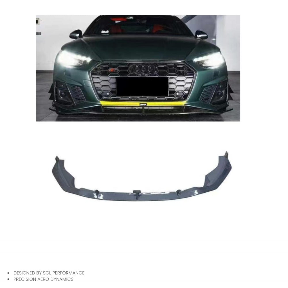 KB Style A5 Carbon Fiber Front Lip Spoiler for Audi A5