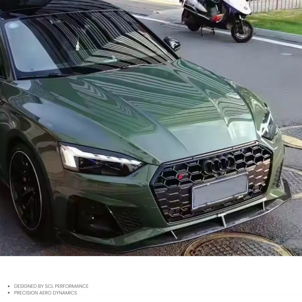 KB Style A5 Carbon Fiber Front Lip Spoiler for Audi A5