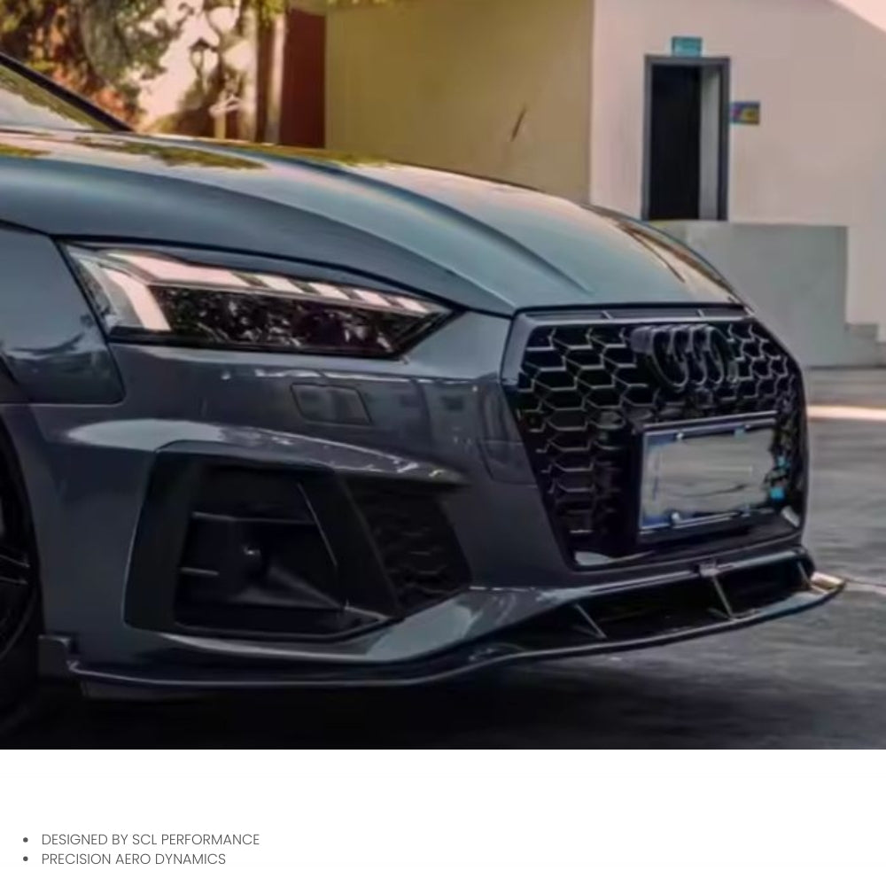 KB Style A5 Carbon Fiber Front Lip Spoiler for Audi A5