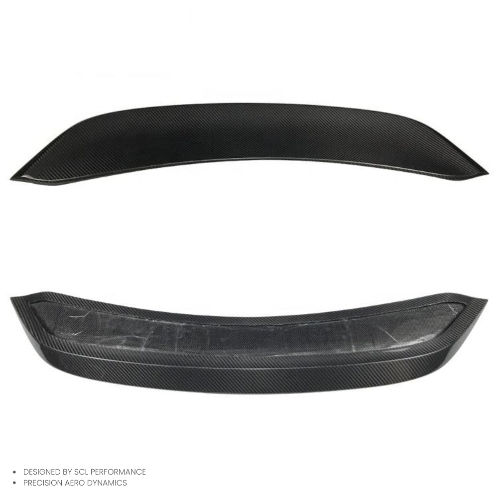 Real Dry Carbon Fiber Rear Trunk Spoiler for Porsche 718 Cayman Sports Sports Aerodynamics Wing Rear Spoiler Tail Body Kit