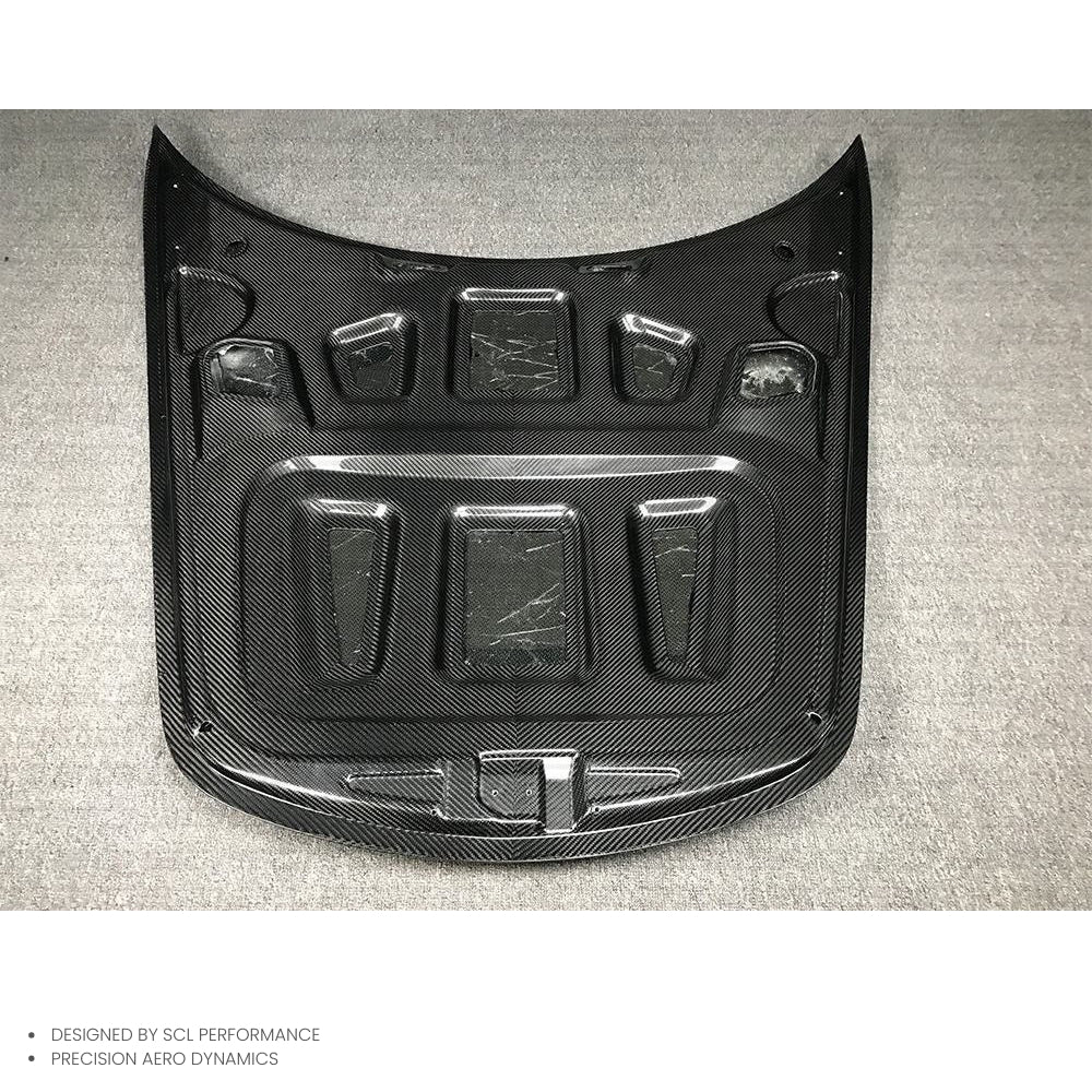 GT3 Style Dry Carbon Fiber Front Hood Engine Bonnet for Porsche 911 991.1 991.2 Replacement Engine Hood