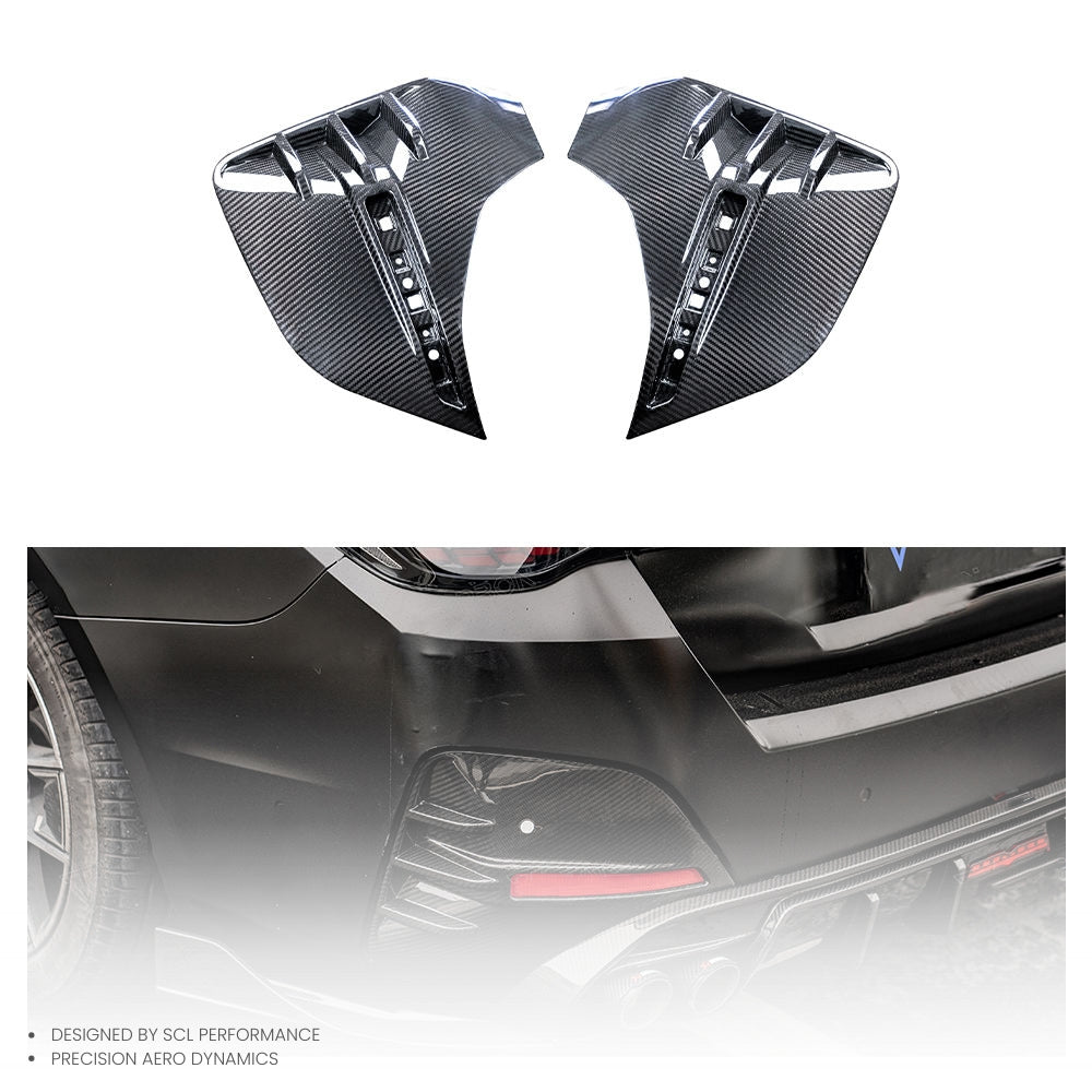 High Quality Perfect Fitment Aerodynamic Dry Carbon Fiber Rear Bar Decorative Board for BMW 4 Series G26 2021-UP