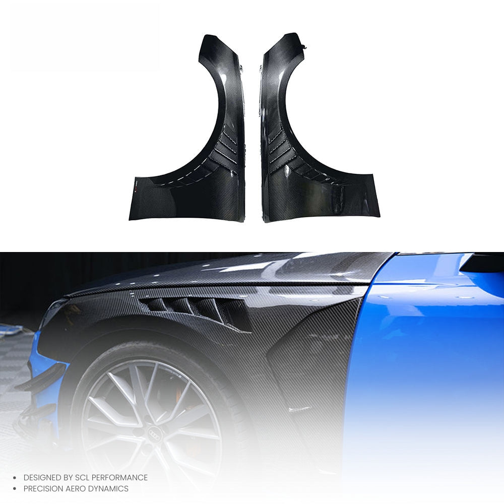 High Quality Dry Carbon  Fiber  Wheel Fenders for AUDI A3 S3 2017-2019 Body Kit Front Fender
