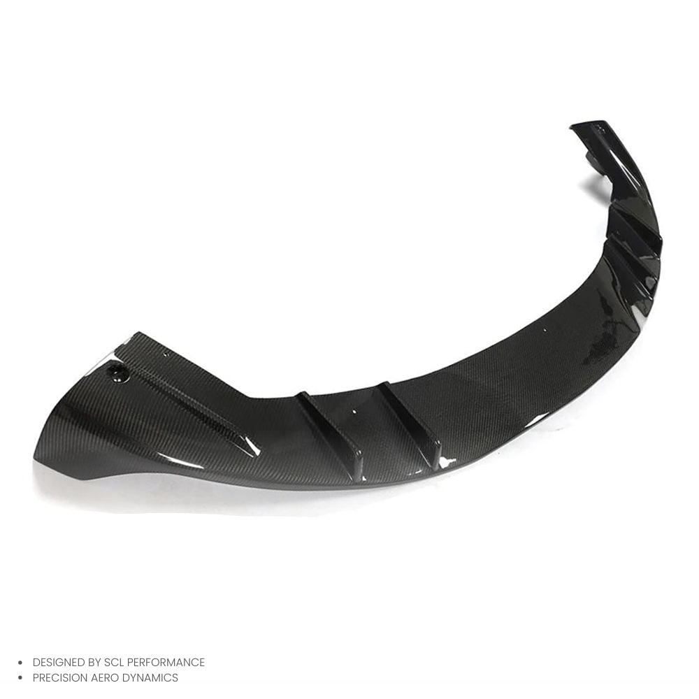 High Quality Carbon Fiber V Style Rear Bumper Lip Diffuser Body Kits Car Spoiler for Tesla Model Y 2021-UP