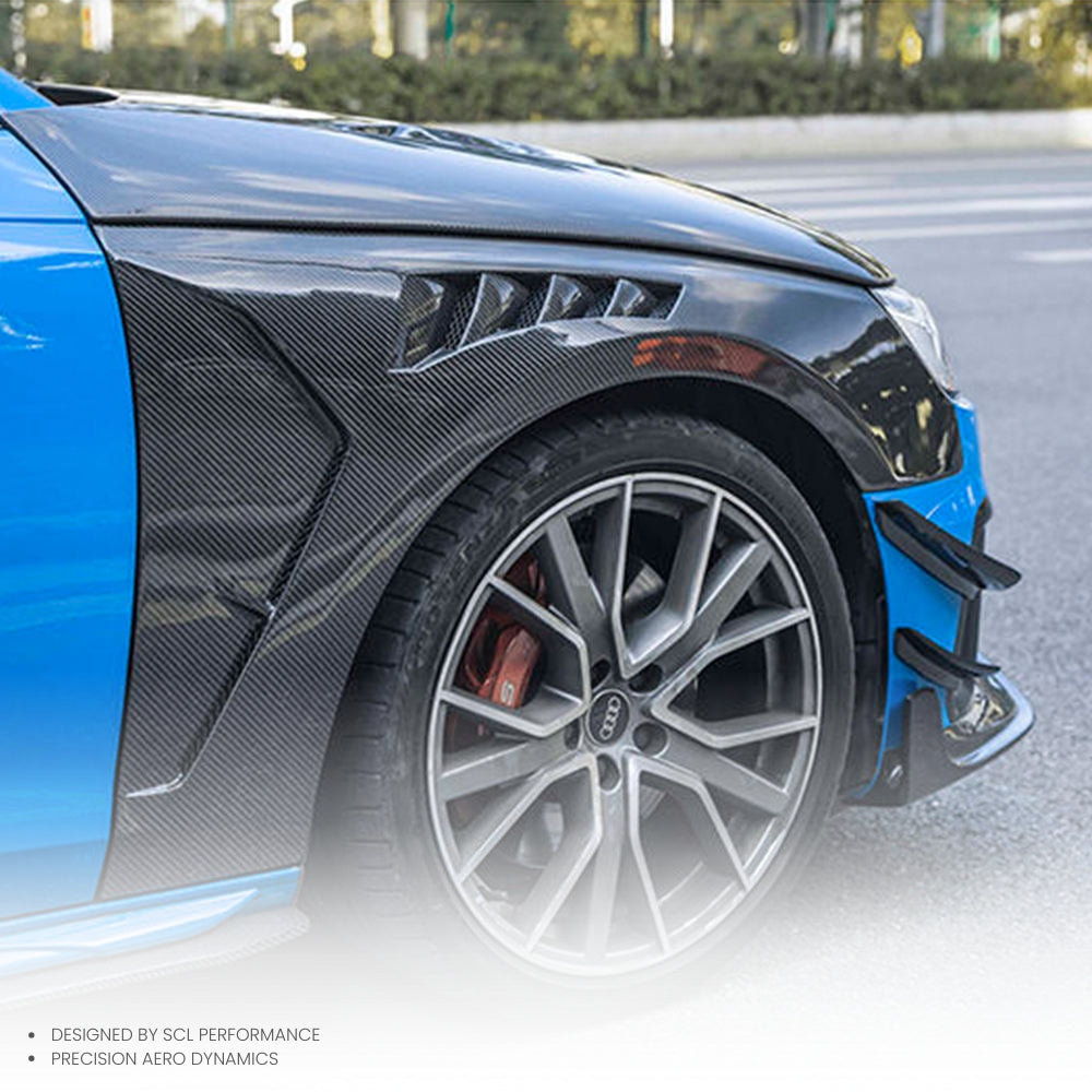 High Quality Dry Carbon  Fiber  Wheel Fenders for AUDI A3 S3 2017-2019 Body Kit Front Fender
