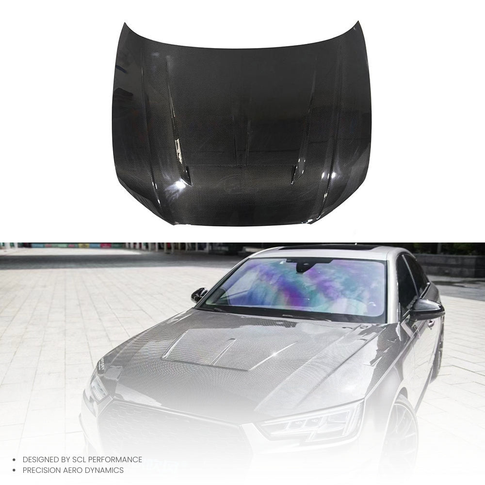 OEM/ODM High Quality Dry Carbon Fiber Engine Hood Cover New Condition for Audi A3 S3 2017-2019 Car Bonnet Hood