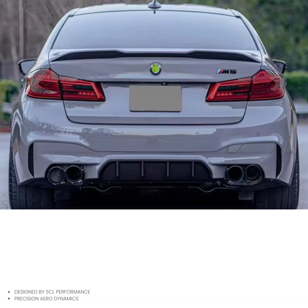 OEM Dry Carbon Fiber Rear Diffuser for 2017 for BMW M5 F90 MP Style Body Kit with Tow Hook New Condition Rear Bumper Lip
