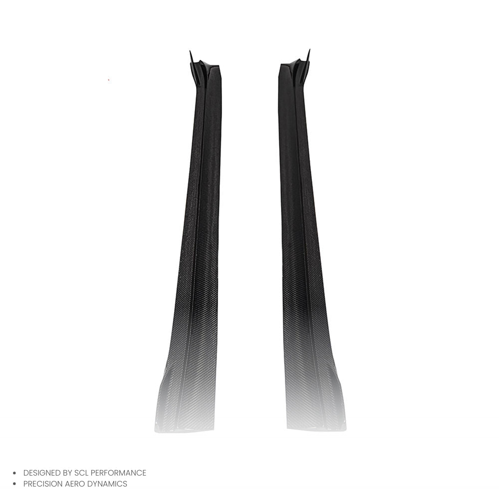 2021-Up High Quality Dry Carbon Fiber Side Skirts for TESLA Model Y New Condition Bumper Extension Lip Body Kits Car Parts