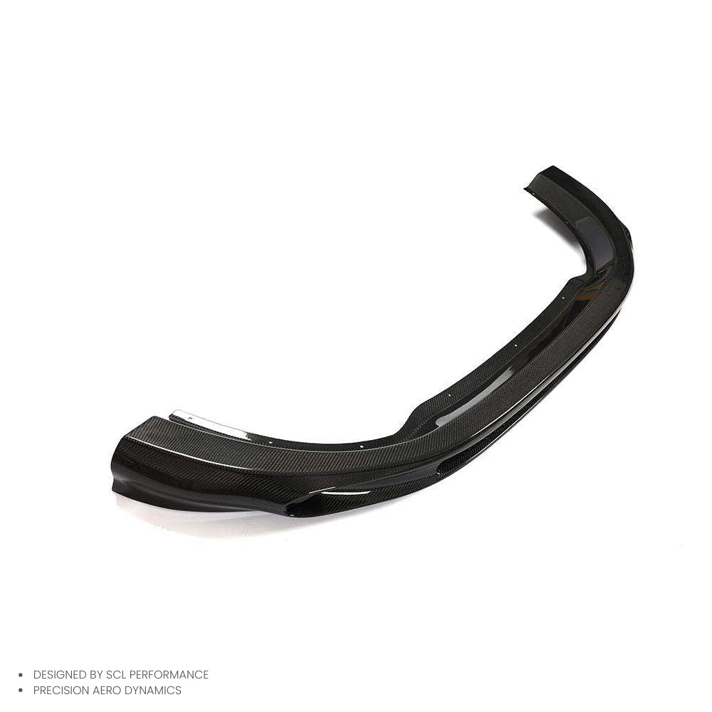 Carbon Fiber Front Bumper Black Car Body Kit Spoiler Lip for Porsche Macan GTS 2022 -2024