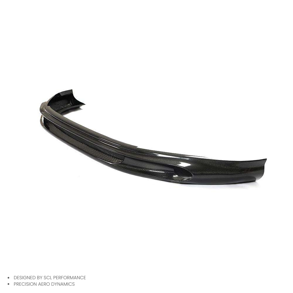Carbon Fiber Front Bumper Black Car Body Kit Spoiler Lip for Porsche Macan GTS 2022 -2024
