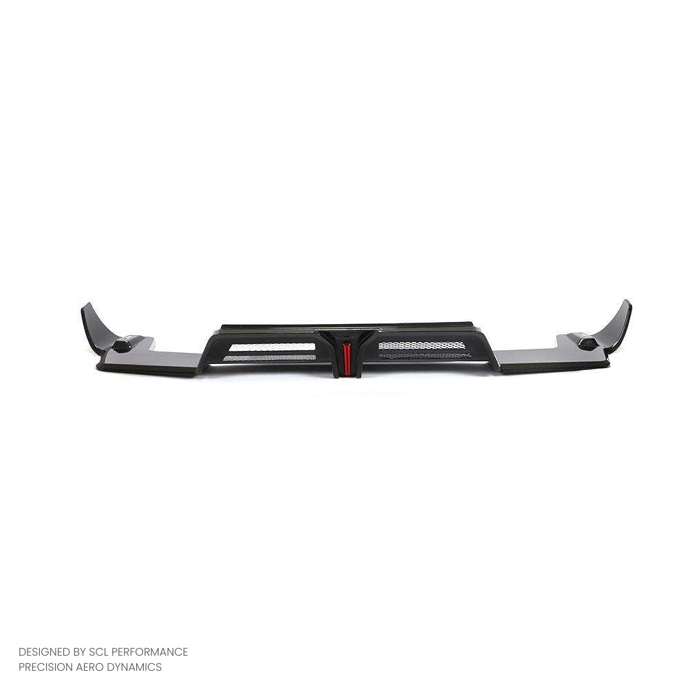 2022-2024 for Porsche Macan CTS Sport Utility 4-Door Carbon Fiber Rear Bumper Diffuser Real Dry New Condition
