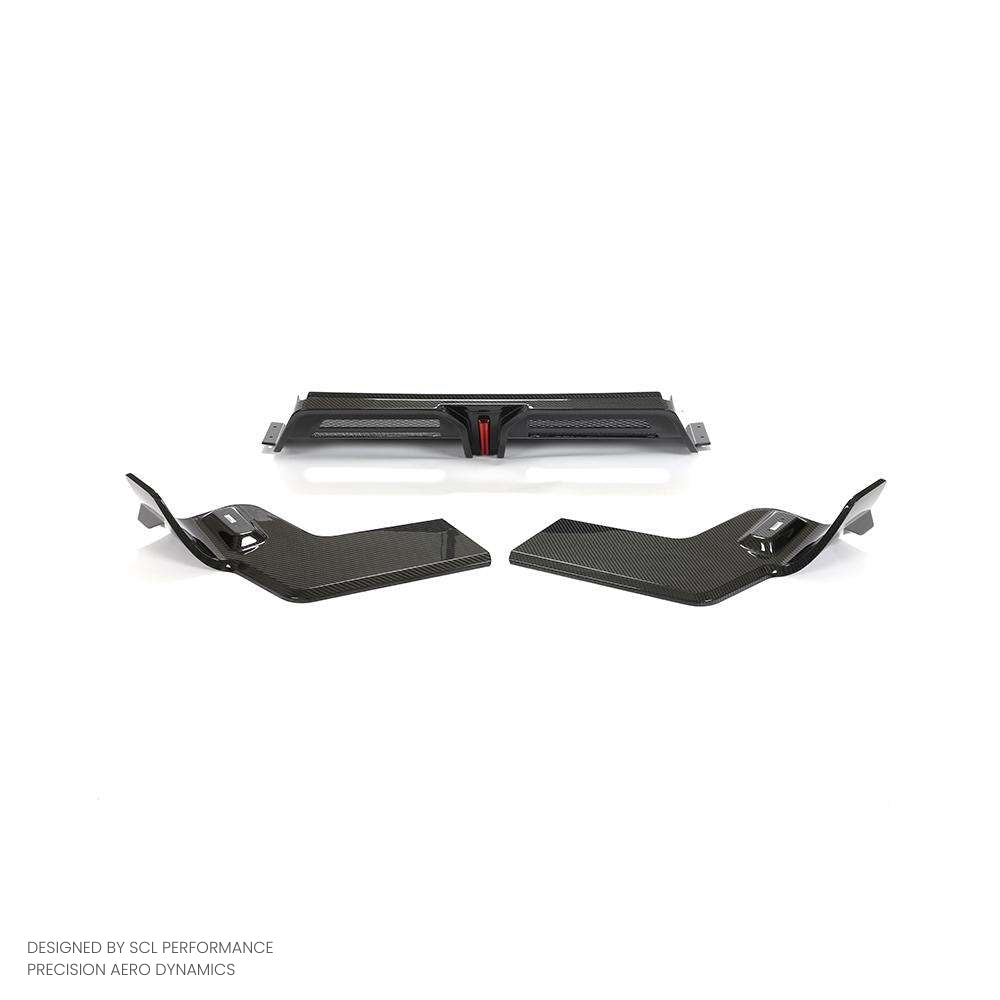 2022-2024 for Porsche Macan CTS Sport Utility 4-Door Carbon Fiber Rear Bumper Diffuser Real Dry New Condition