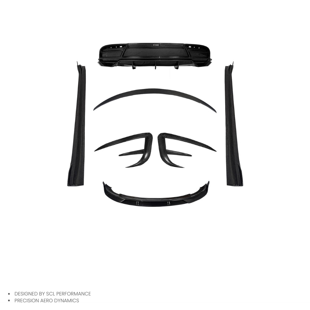 Car Spoilers Factory Direct Dry Carbon Fiber Front Fog Lamp Lights Eyebrow Frame Trim for TESLA Model Y 2021-UP