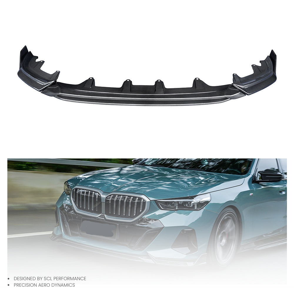 OEM/ODM for BMW 5 Series G60 High Quality 100% Dry Carbon Fiber Front Bumper Spoiler Lip Diffuser Body Kit