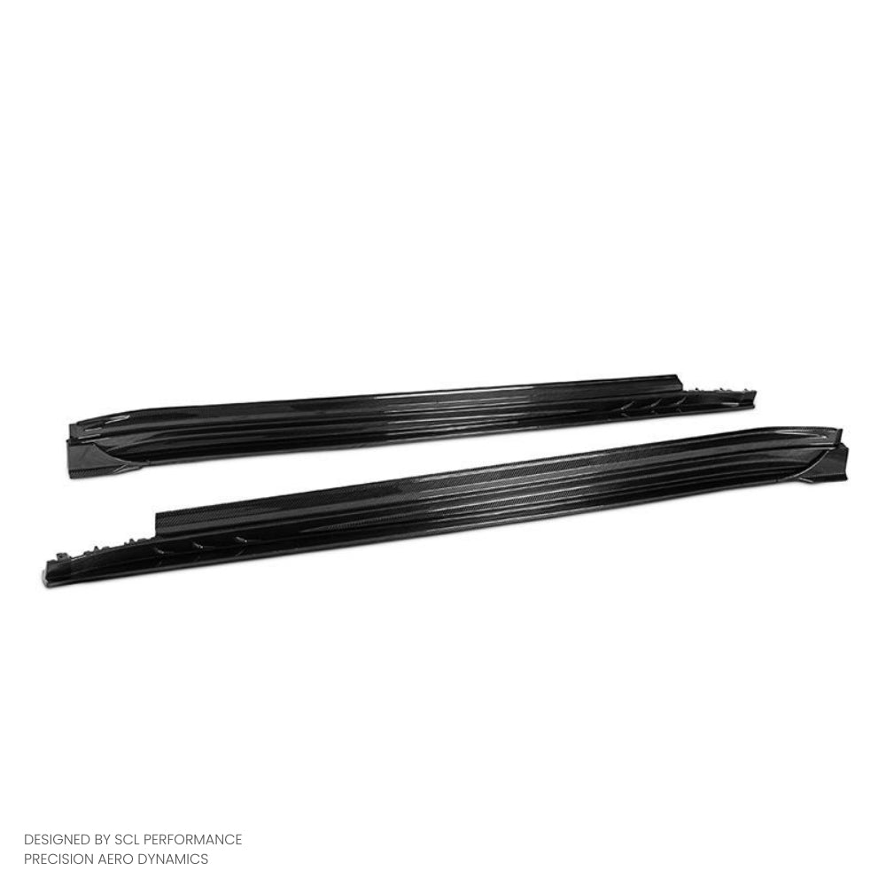 New Condition Dry Carbon Fiber Bumper Side Skirts Extension for Porsche for Panamera GTS Turbo S 971