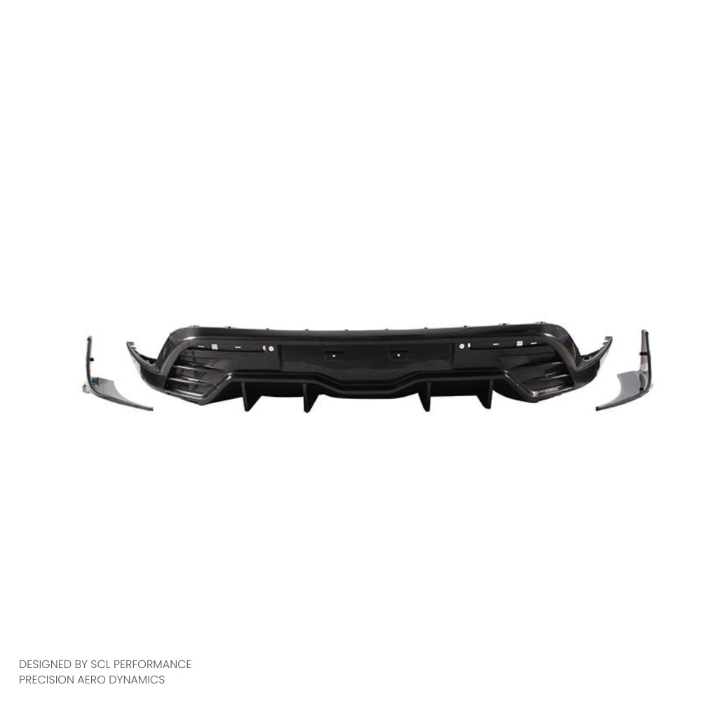 Factory Direct Sale Car Bumper Cover Dry Carbon Fiber Rear Lip Diffuser Spoiler Splitter for Porsche Taycan/Cross Turismo