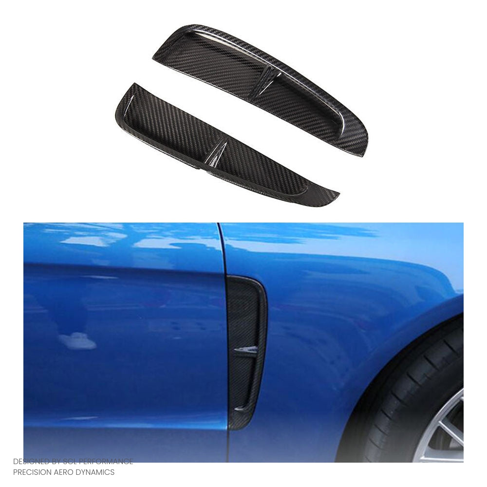 High Quality Dry Carbon Fiber Body Kit Front Fender Trims for Porsche 971 Panamera/E-Hybrid/GTS/Turbo 2017-2023 Cars