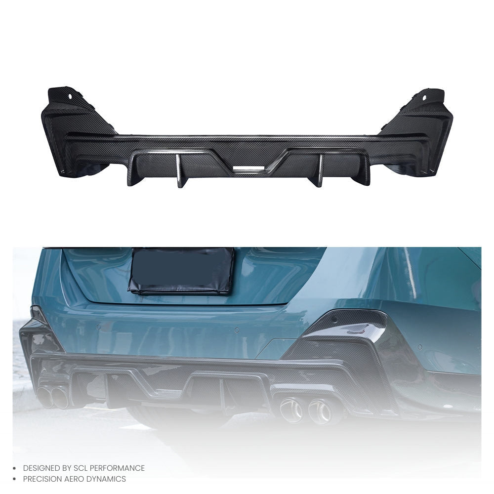 High Quality Dry Carbon Fiber Rear Bumper Lip Diffuser  Universal Spoiler for BMW 5 Series G60
