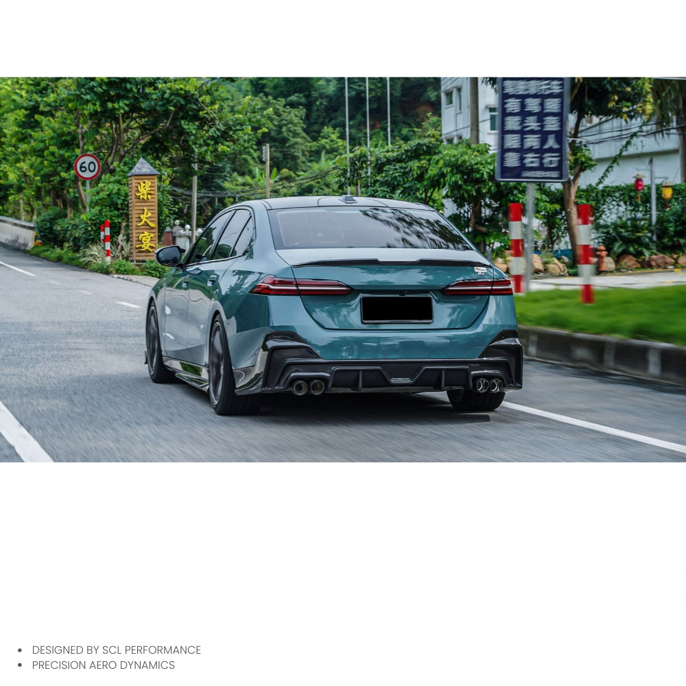 High Quality Dry Carbon Fiber Rear Bumper Lip Diffuser  Universal Spoiler for BMW 5 Series G60