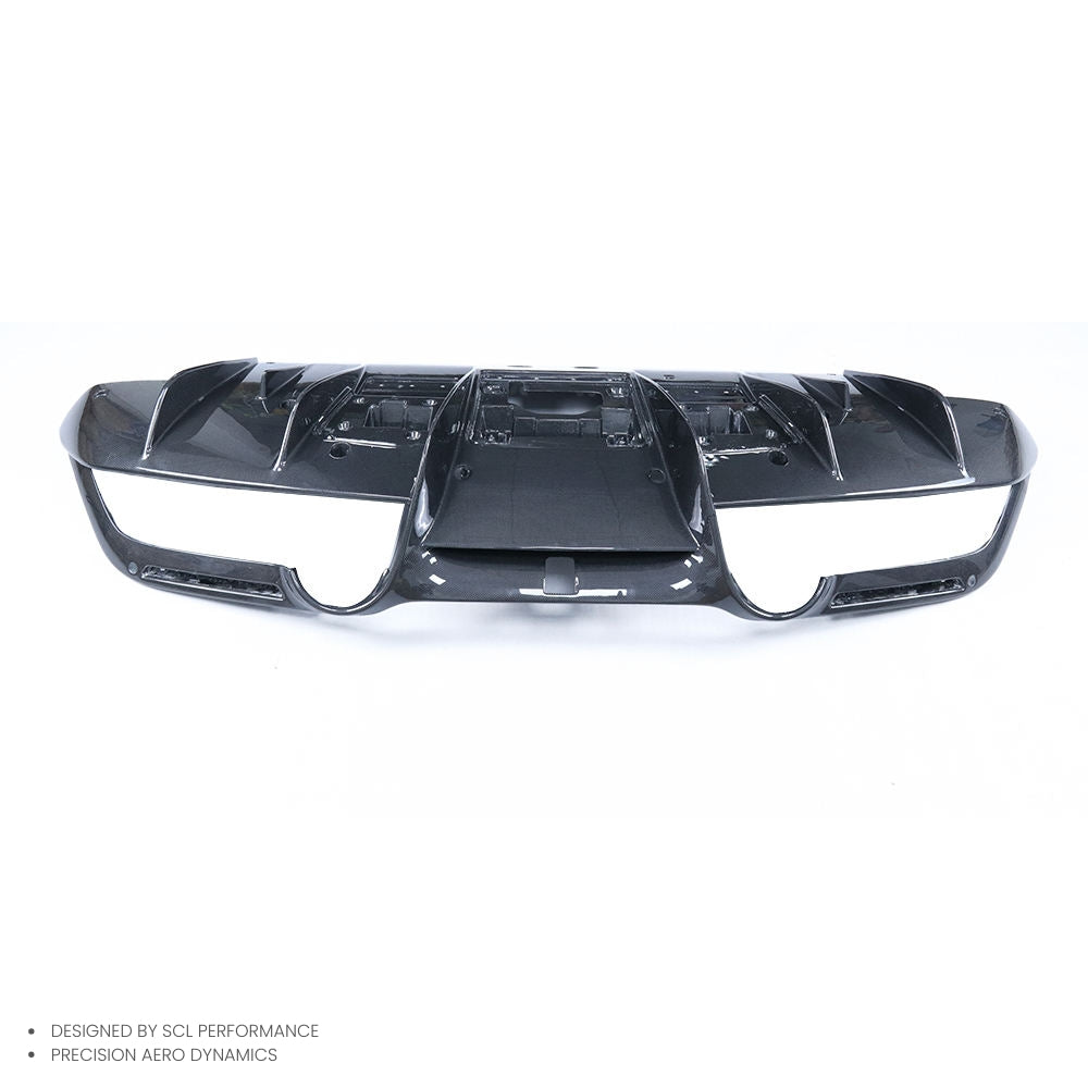 Dry Carbon Fiber Car Parts Rear Spoiler Diffuser Lip for Ferrari F8 Body Kit Auto Parts