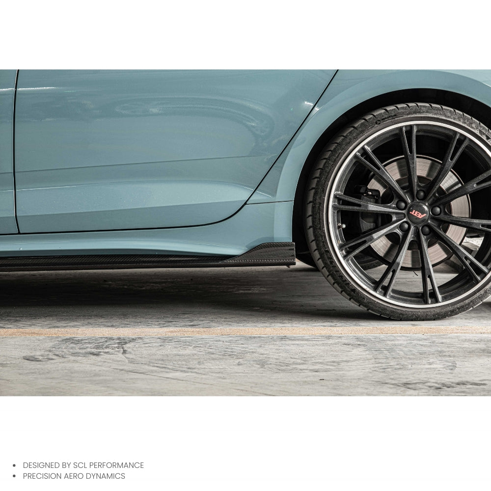 ODM/OEM Dry Carbon Fiber Universal Car Side Skirts Extension for Audi A5 S5 B9 PA 2020-2023 Body Kit