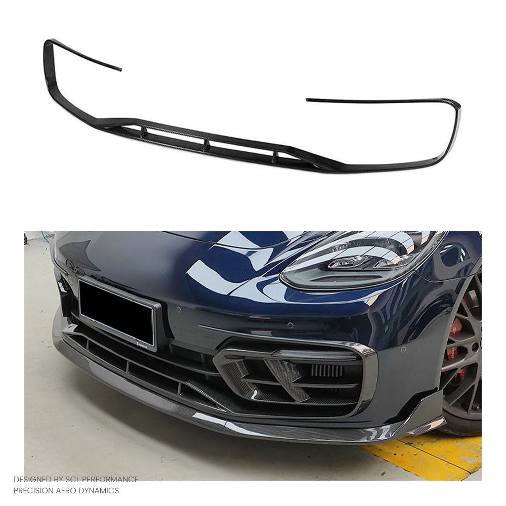 High Quality True Dry Carbon Fiber Car Spoiler Front Bumper Body Kits Trim 2021-2023 for Porsche Panamera 971.2 GTS Fender Flare