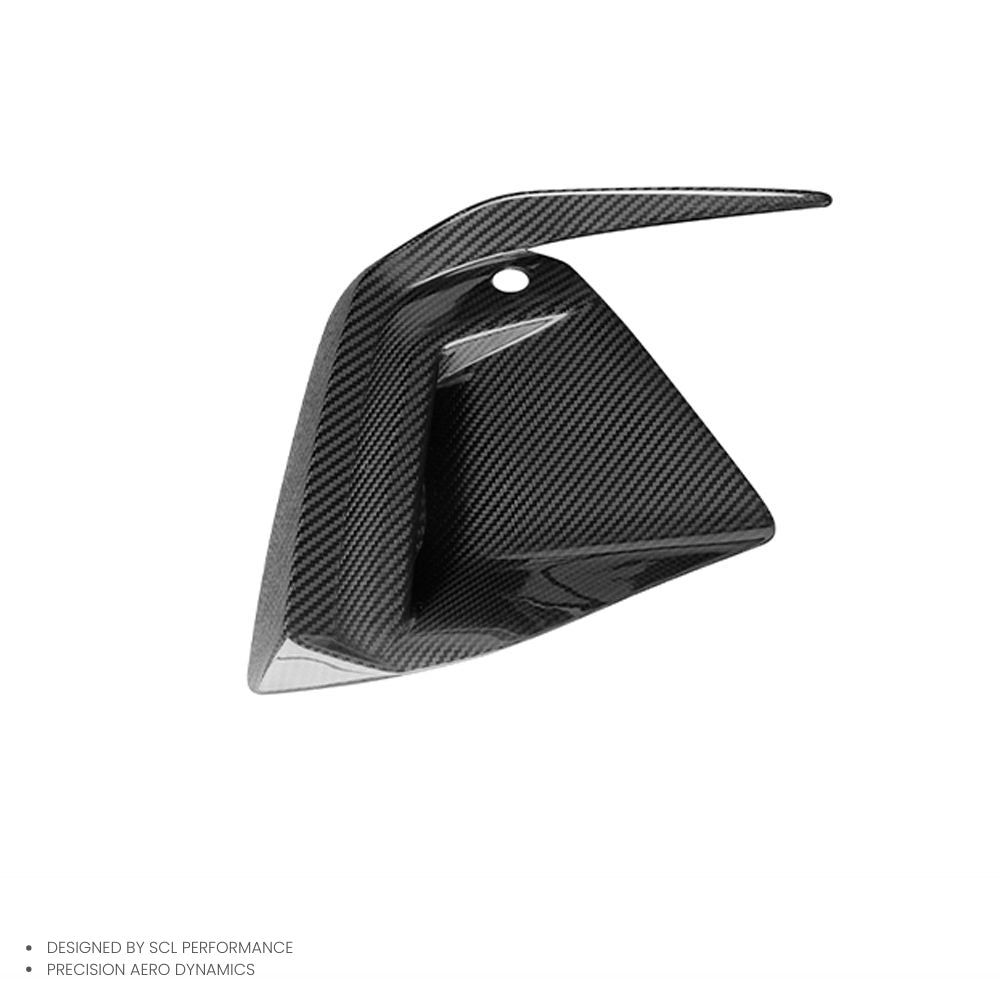Dry Carbon Fiber Car Accessories Front Air Vent Fog Lamp Frame for BMW 5 Series G60 2024-UP