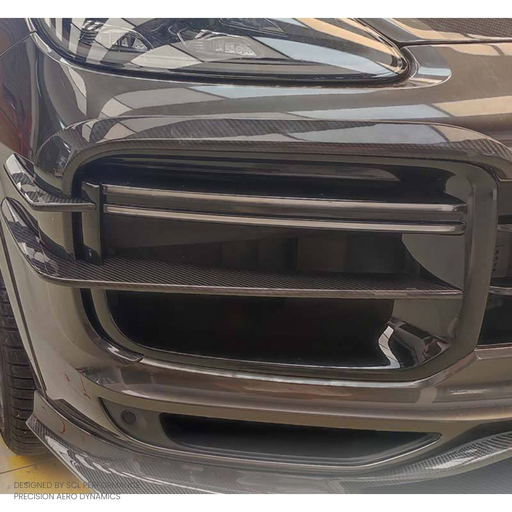 2018-2024 for Porsche Cayenne/Coupe/Turbo Carbon Fiber Body Kit Front Bumper Canards Dry Carbon Fiber Product Category
