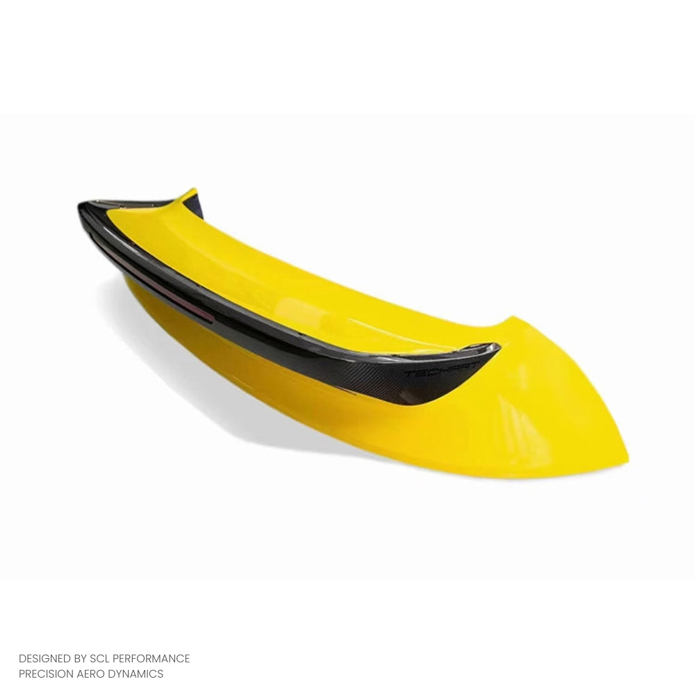 Auto Parts Dry Carbon Fiber Rear Trunk Wing Spoiler for Porsche 992 Turbo Rear Roof Wing