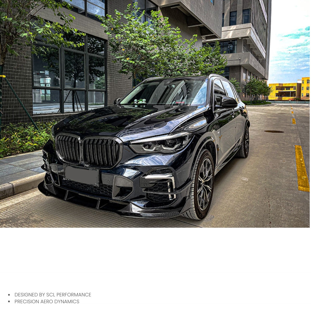 OEM/ODM Dry Carbon Fiber Front Bumper Car Air Vents Diffuserfor for BMW X5 G05 2022-UP air Vent Grills Car Front Spoiler