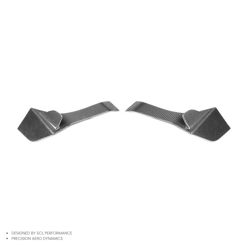 Dry Carbon Fiber Bodykit Rear Side Splitter Spoiler  for Ferrari F8 Spider Tributo