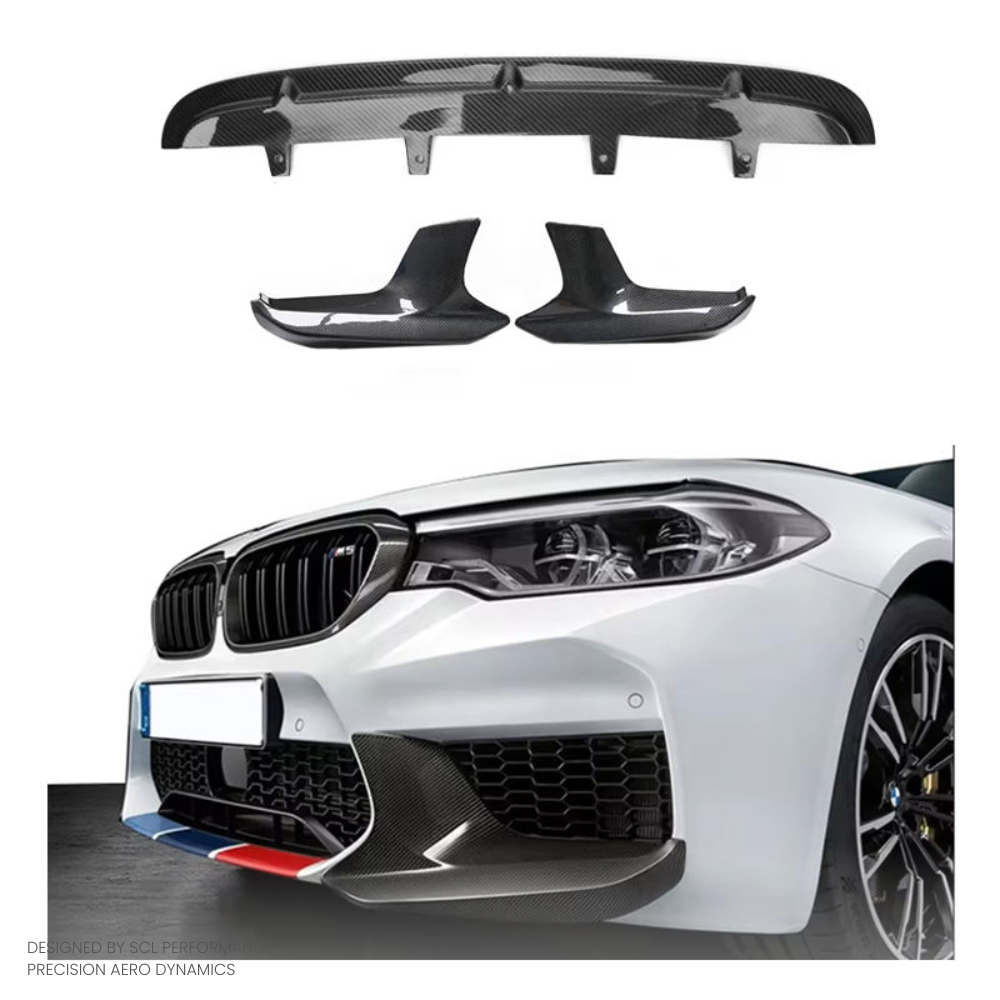 Oem Dry Carbon Front Diffuser for BMW M5 F90 MP Style 2017-2020 Front Bumper Lip