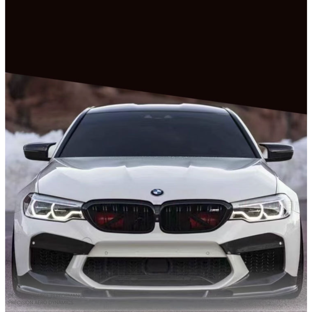 2021+ for BMW M5 F90 LCI Front Fog Light Trim Dry Carbon Front Light Cover New Condition Bumper with Tow Hook Cut-Outs